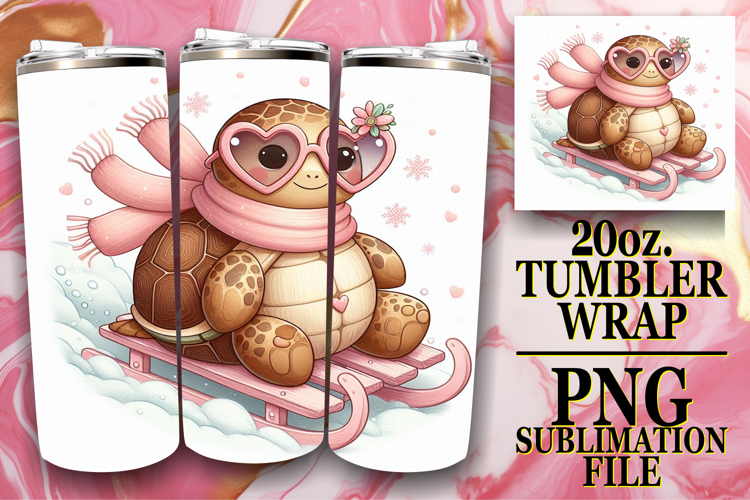 Uplifting Gift 20oz tumbler wrap, Turtle