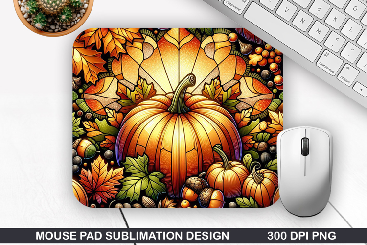 Pumpkin Mouse Pad Sublimation, Halloween Mouse Pad PNG