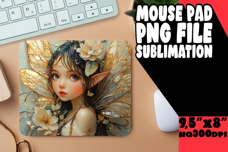 BLISSFUL DESK PAD ARTISTIC PNG, Fairy