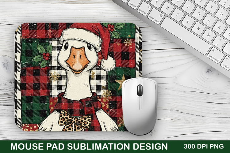 Christmas Goose Mouse Pad Sublimation - Christmas Design