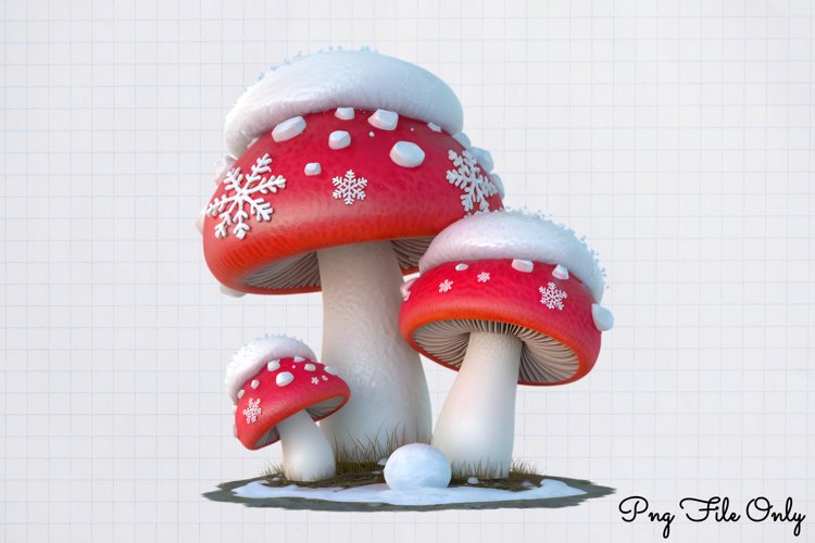 Woodland Christmas Watercolor Clipart PNG