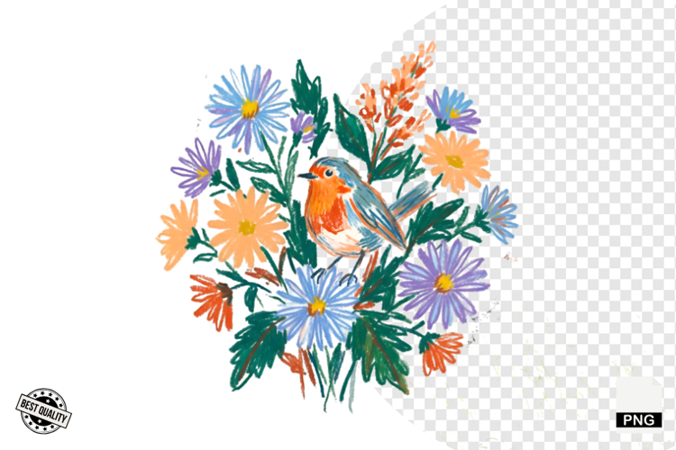 Wildflowers Clipart Image 24