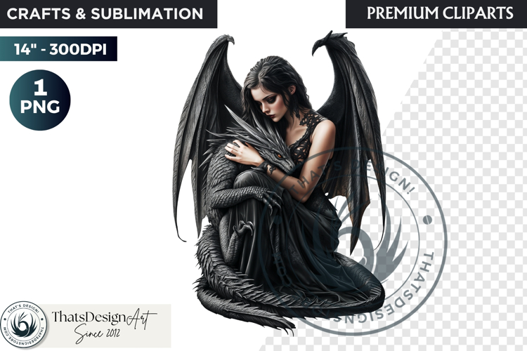 Fantasy Dragon witch clipart, enchantress, dragon egg queen