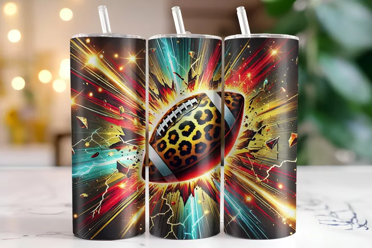 Football Tumbler Wrap | Sublimation | Tumblers