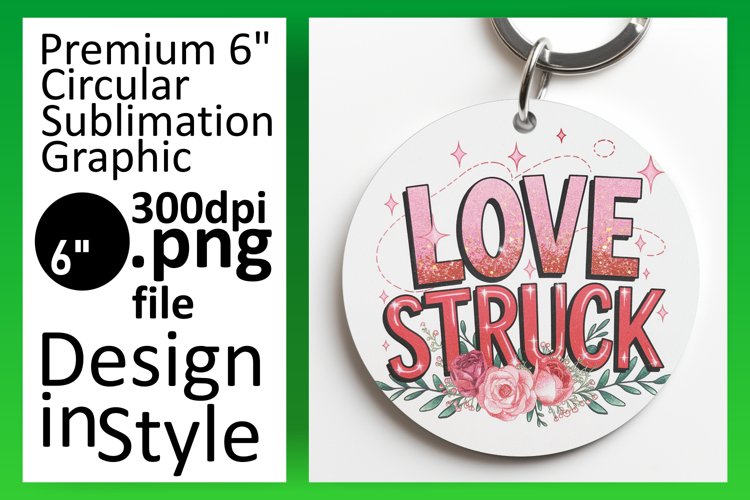 Creative Circle PNG Keychain Artwork , Valentines