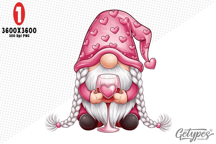 Valentine Gnome Clipart Image 7
