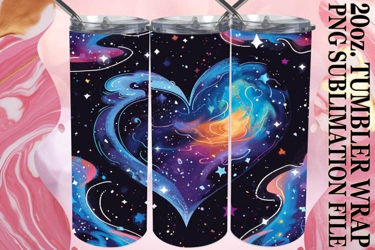 Watercolor Delight - Love Tumbler