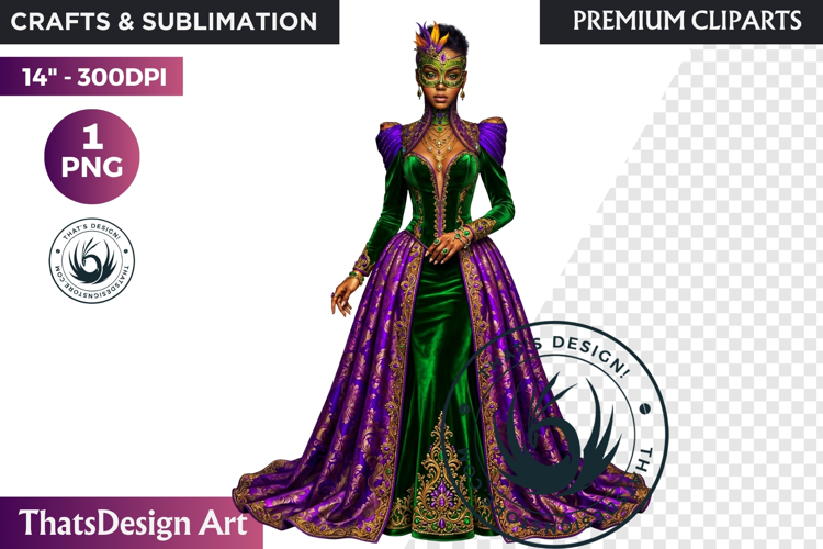 Mardi Gras Carnival Masquerade Clipart PNG scrapbooking