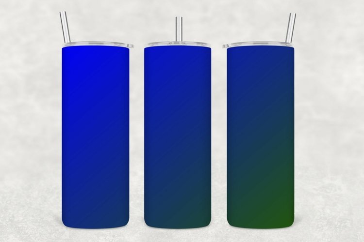 Blue Green Tints Tumbler Wrap Sublimation
