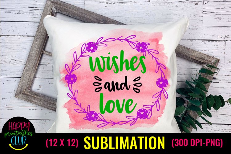 Wishes and Love Christmas Sublimation I Holiday Sublimation example image 1