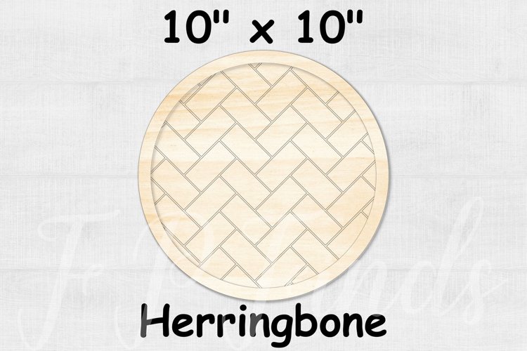 Glowforge SVG File - Herringbone Pattern Farmhouse Frames example image 1