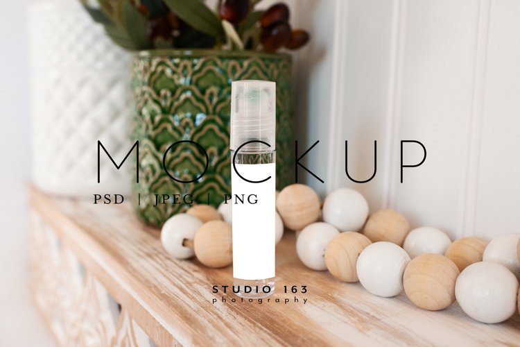 10ml Roller Mockup, Essential Oils, Label Mockup, PSD JPG example image 1