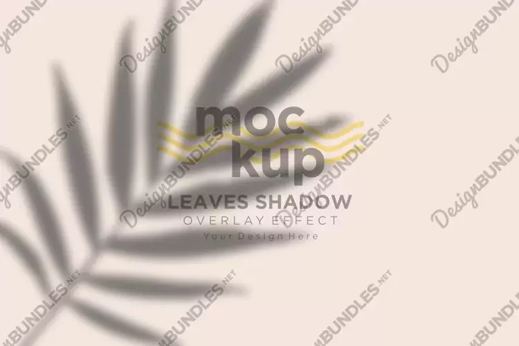 Leaves Shadow Overlay Effect Mockup