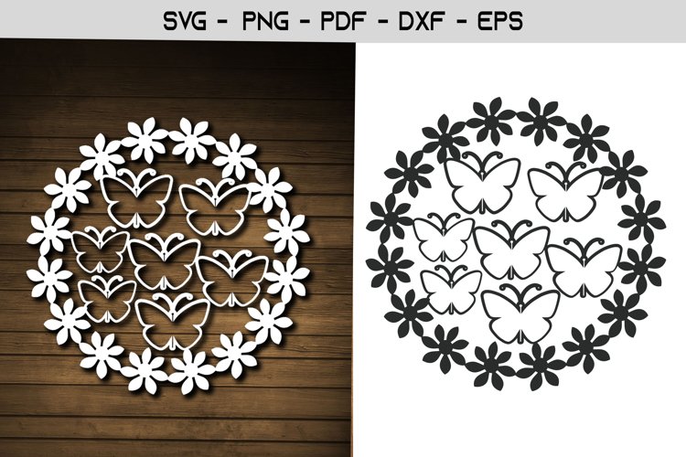 Butterfly Frame Svg Image 3
