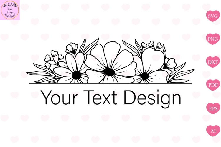 Flower Monogram Svg, Flower Svg