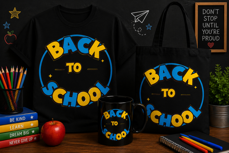 Back to School PNG | Colorful School Time Design for Kids