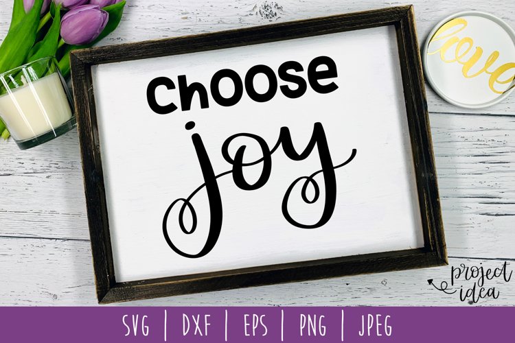 Choose Joy SVG, DXF, EPS, PNG, JPEG example image 1