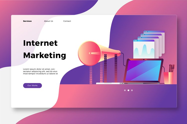 Internet Marketing - Banner   Landing page