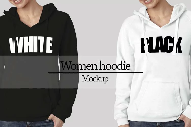 Women Hoodie Mockup