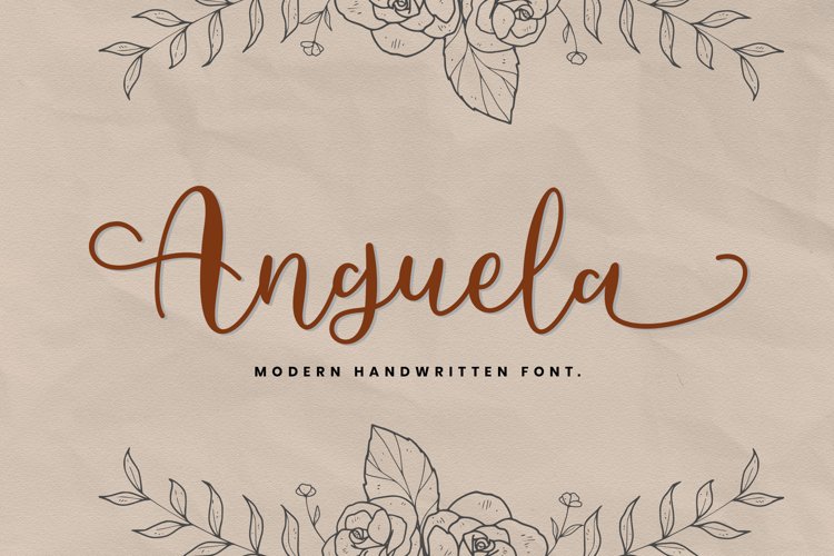 Anguela Script Handwriting example image 1