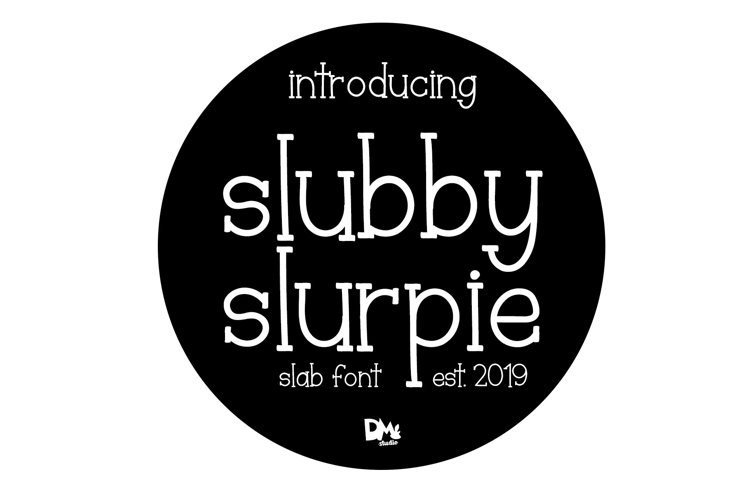 Slubby Slurpie - Stylish Slab Font example image 1