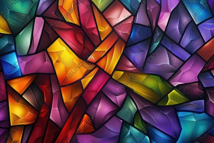 Stained Glass Texture Image 12