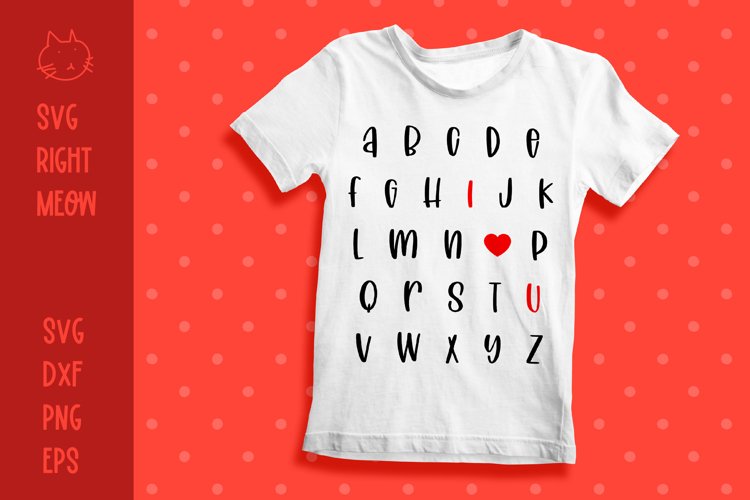 I Love You SVG Image 5