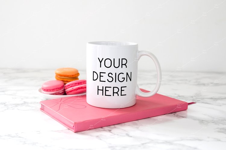 Mug Mockup 11 Oz Blank White Coffee Cup Macarons
