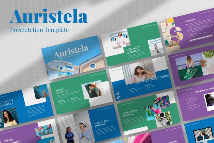 Auristela Creative Google Slides Template example image 1