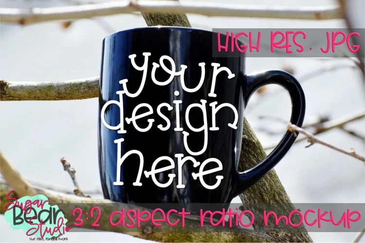 Mug in a Tree Mockup
