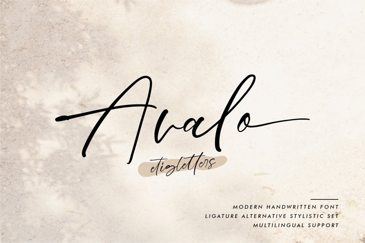 Avalo Handwritten Font example image 1