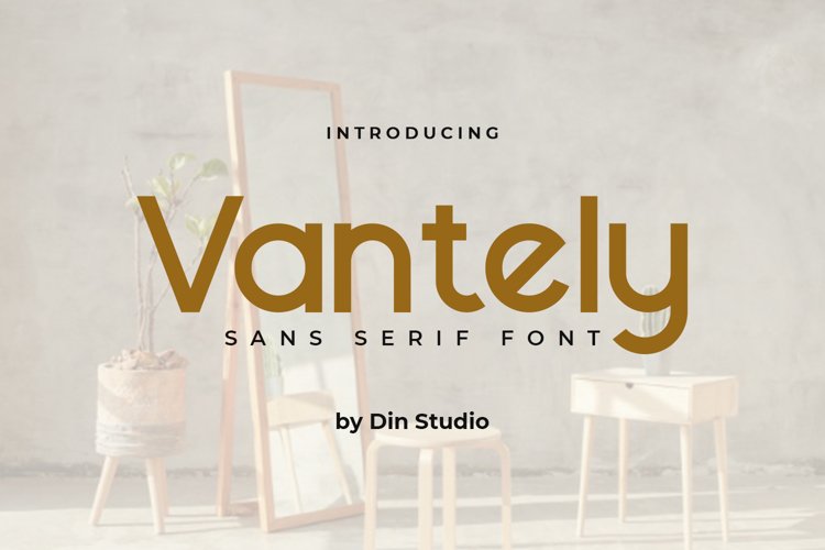 Vantely-Elegant Sans Serif Font example image 1