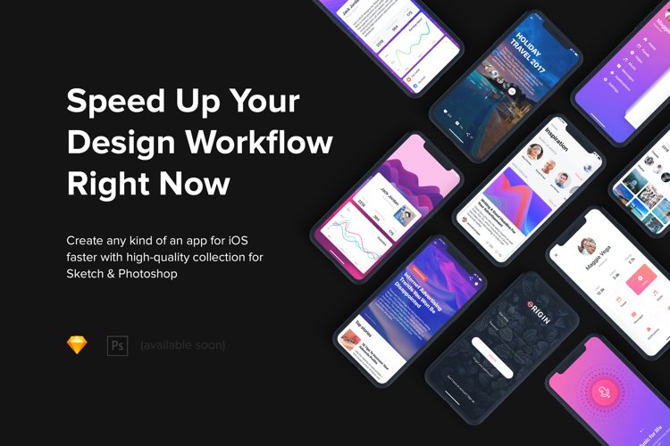Origin Mobile UI Kit example image 1