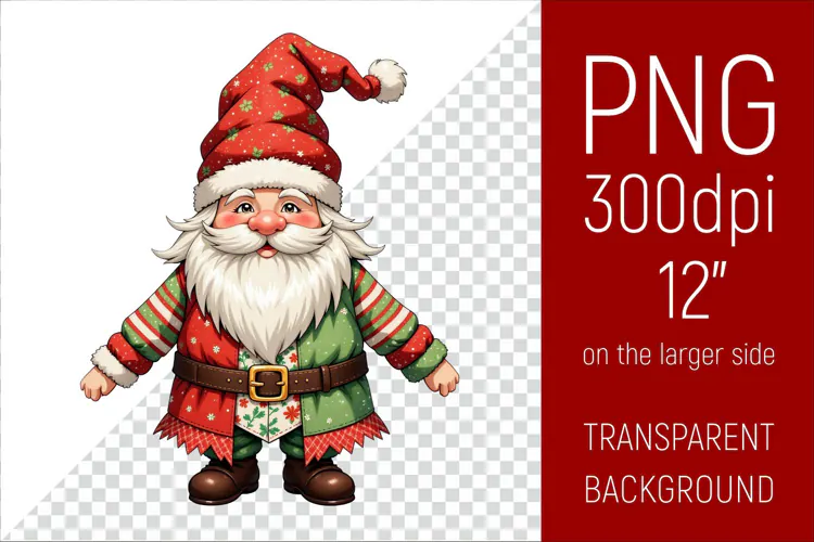 Christmas Gnome PNG | Christmas Sublimation Design