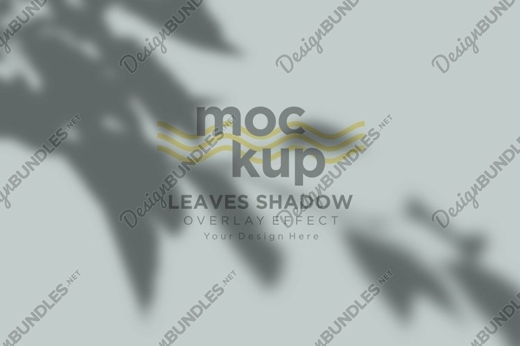Leaves Shadow Overlay Effect Mockup example image 1