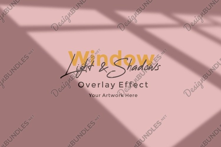 Window Sunlight Shadow Overlay Effect Mockup