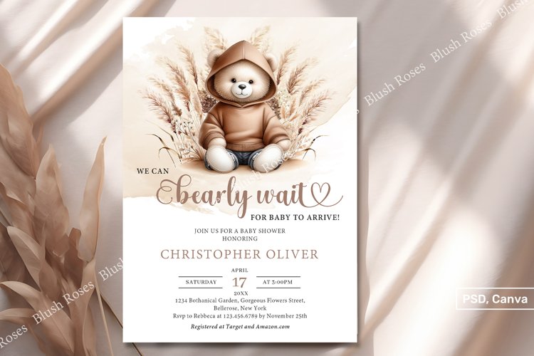 Teddy Bear Invitation Template Image 23