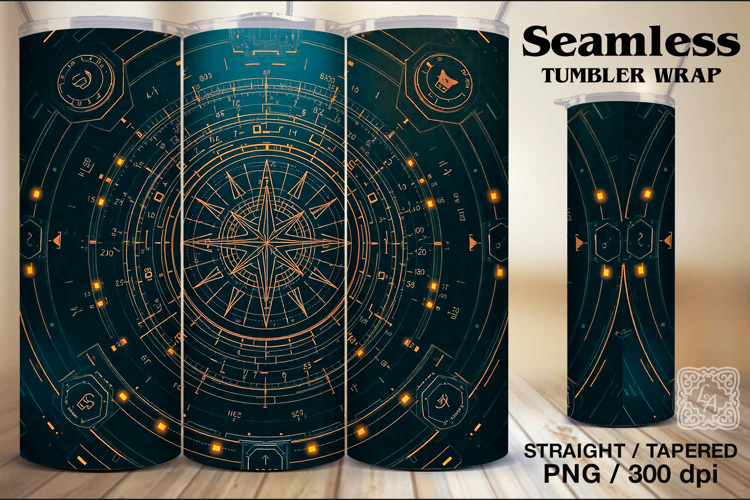 Magical Mystical Sublimation 20 oz Tumbler Wrap