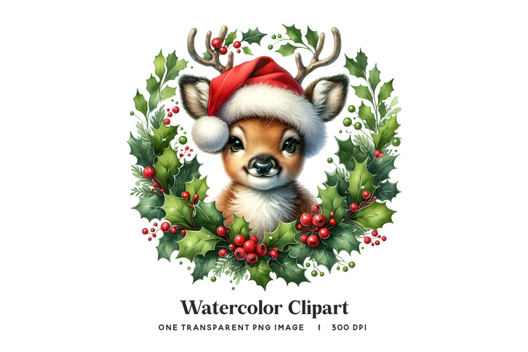 Christmas Wreath Graphic Image 10