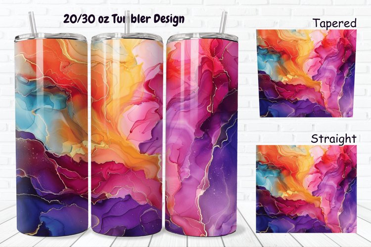 Alcohol Ink Tumbler Wrap Image 15
