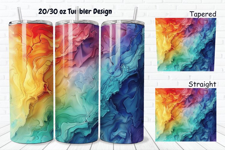 Alcohol Ink Tumbler Wrap Image 18