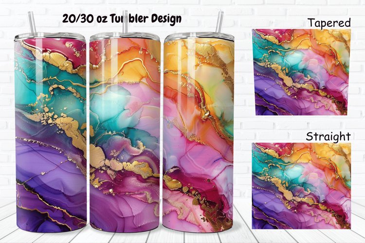 Alcohol Ink Tumbler Wrap Image 22