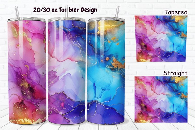 Alcohol Ink Tumbler Wrap Image 6