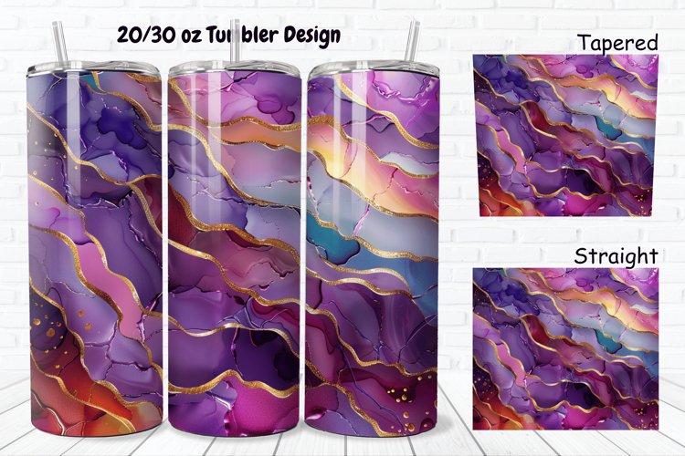 Alcohol Ink Tumbler Wrap Image 20
