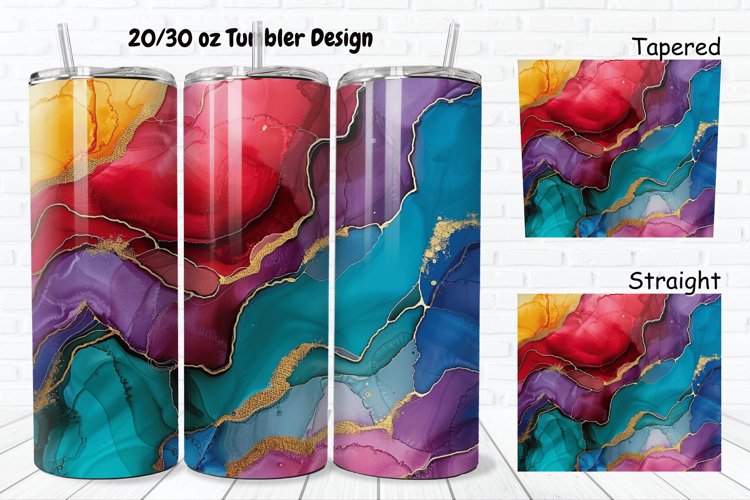 Alcohol Ink Tumbler Wrap Image 21