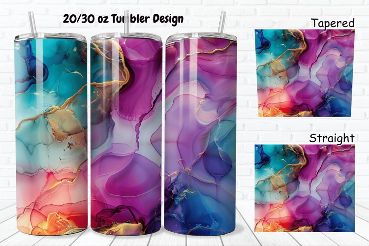Alcohol Ink Tumbler Wrap Image 17