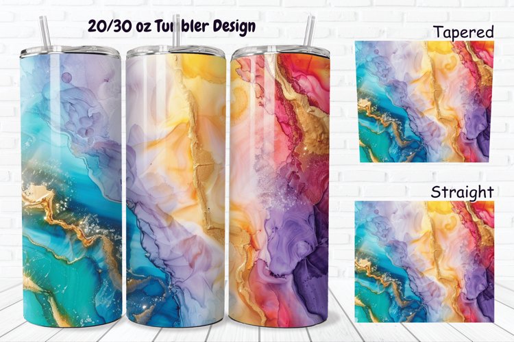 Alcohol Ink Tumbler Wrap Image 24