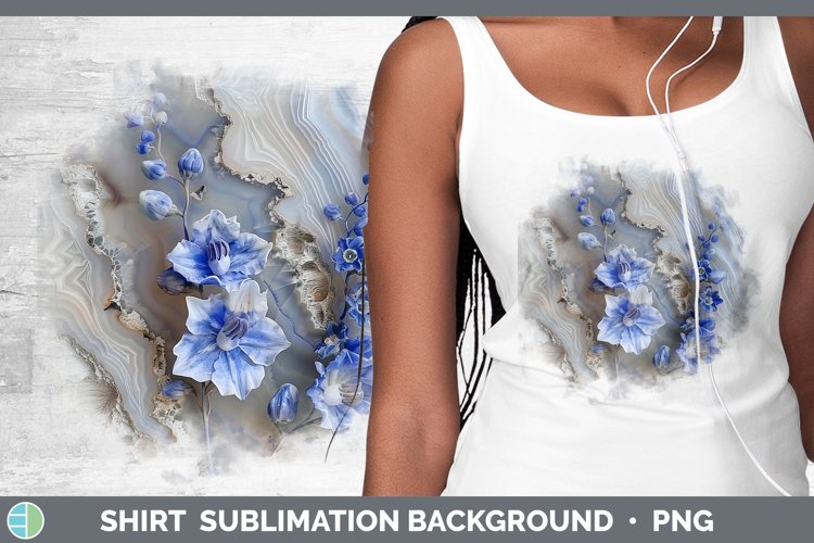 Gorgeous3D Agate Flowers Shirt design.