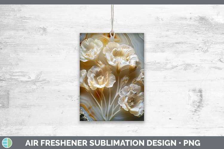Gorgeous3D Agate Flowers Air Freshener design.
