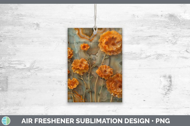 Gorgeous3D Agate Flowers Air Freshener design.